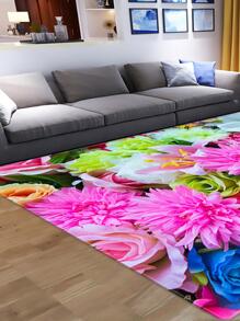 1 tấm thảm tắm chống trượt họa tiết hoa - Nhiều màu - Xem 2