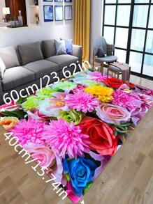 1 tấm thảm tắm chống trượt họa tiết hoa - Nhiều màu - Xem 4