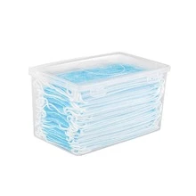 Mask Storage Box Wet Tissue Box Baby Wipes Dispenser Holder Tissue Box With Lid - 無色 - 查看 2