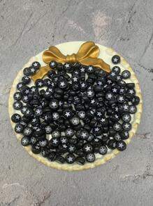 1 gói Ngôi Sao Chi Tiết Tự Làm Đính Hạt - Đen và trắng - Xem 4