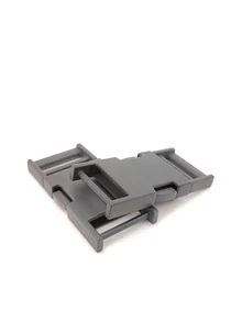 1pc Quick Side Release Buckles Dual Adjustable No Sewing Clips Snaps Heavy Duty Replacement for Nylon Webbing Straps Backpack Fanny Pack Belt Dog Collars - Black - View 6