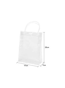 20 cái Túi đựng quà trong suốt, Túi tote gói quà bằng nhựa PVC trong suốt - trắng - Xem 4