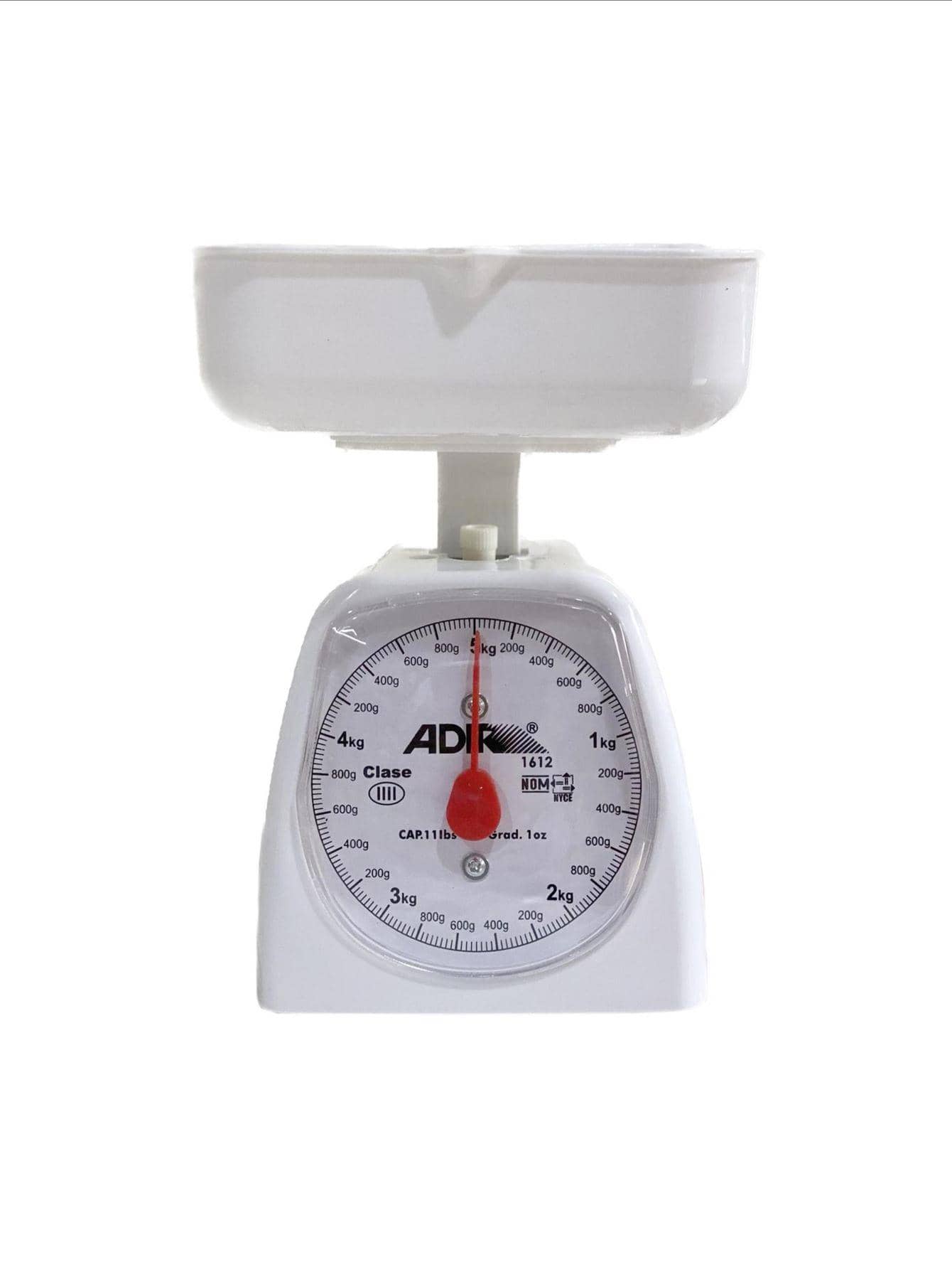 Bascula 5 Kilos para Cocina con charola para todo tipo de alimentos - Blanco - Ver 1