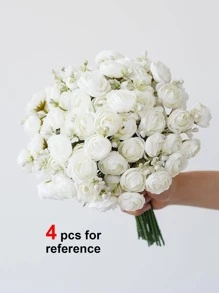 1/3 Bunches Artificial Flowers Faux Flower Bouquet Silk Peony Flowers For Wedding Party Decor,Fake Plants,Spring Fall Winter Decor,Room,Desk,Garden Decor,Room Decoration Stuff