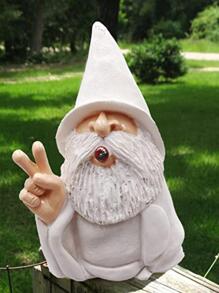 1pc Gonk Shaped Garden Decorative Object - White - View 5