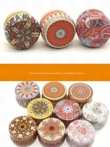 1pc Flower Print Candle Mold