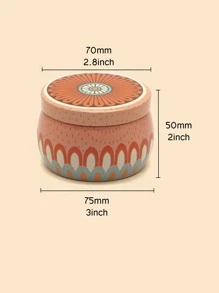 1pc Flower Print Candle Mold