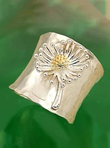 Nhẫn Trang Trí Họa Tiết Hoa Cúc - Nhiều màu - Xem 2