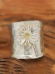 Nhẫn Trang Trí Họa Tiết Hoa Cúc - Nhiều màu - Xem 1