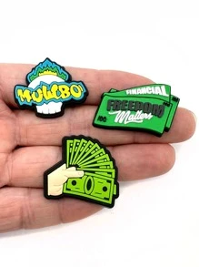 21 PCS Cartoon Design Shoe Decorations, PVC Pins Cartoon Accessories For Clogs - Multicolor - View 3