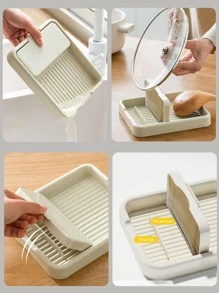 1 Stück Zufälliger Küchentopfdeckelhalter, Nützliche Organisation, Pfannentopfhalter, Deckelablage, Ständer