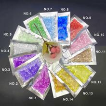 alinacutle 1入組彩色塑料DIY首飾類鑽石亮片指甲裝飾適用於手工 - 彩色 - 查看 1