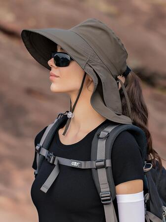 素色抽繩細節漁夫帽