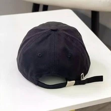 字母刺繡棒球帽 - 黑色 - 查看 4