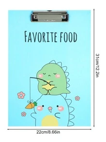 1入組卡通圖形文件剪貼板簡單多用途直接剪貼板 - 藍色 - 查看 5