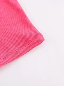 MARC&JANIE 女童荷叶边上衣 - 玫紅色 - 查看 7