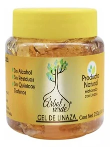Gel Natural De Linaza Romero Hidratante Fijador De Cabello Hombre Mujer Belleza - Amarillo - Ver 1