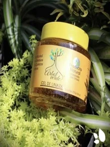 Gel Natural De Linaza Romero Hidratante Fijador De Cabello Hombre Mujer Belleza - Amarillo - Ver 3