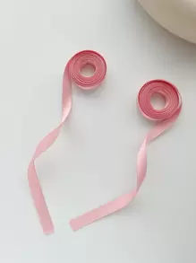 2 件装纯色发带，适合返校季，适合返校季休闲装，粉色配饰情人节头带头巾头带吸汗带 - 粉色 - 查看 1
