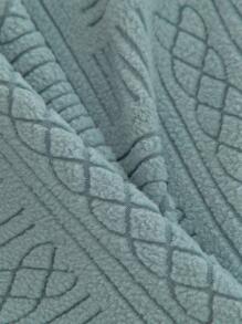 1入組素色提花沙發座套，現代滌綸彈力沙發靠墊套，適合家居，四季皆宜 - 薄荷綠 - 查看 2