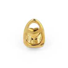 European & American Hiphop Fashion Accessory Single Tooth Cap, Heart Design, Including Adhesive - Yellow Gold - View 5