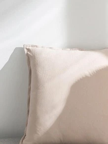 家居抱枕套 1 件套燃燒橙色 - 18 X 18 英寸純色染色帆布方形裝飾聖誕裝飾靠墊套適用於沙發、沙發、椅子、床和家居，僅套