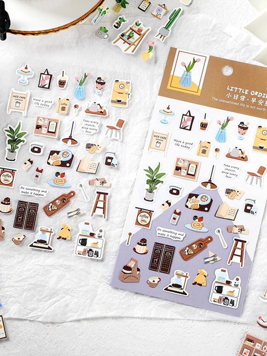 1入組隨機圖案貼紙 - 彩色 - 查看 1