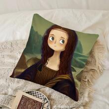 con estampado de figura Funda de cojín sin moderno de tela Funda de almohada decorativa para viviendo casa adorno - Multicolor - Ver 5