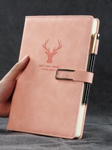 1 cái Máy tính xách tay họa tiết hươu - Bụi hồng - Xem 3