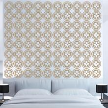 16pcs Painting Template Reusable Mandala Stencils, Laser Cut Painting Stencil Mandala Drawing Stencil - White - View 6