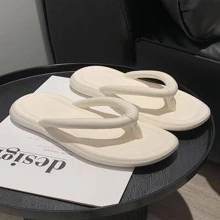 Dép xỏ ngón tối giản cho nữ, Dép xỏ ngón EVA màu trắng mát - trắng - Xem 1