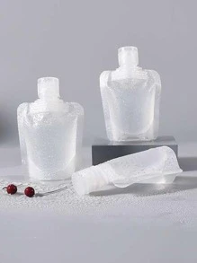 3入組旅行袋可再填充容器，用於化妝品、洗髮水、護髮素、乳液 - 白色 - 查看 5