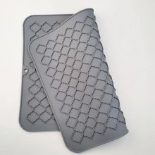 1pc Silicone Dish Drying Mat, Modern Grey Dish Drainer Mat For Kitchen - Grey - View 5