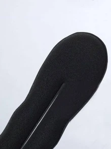 1 dây buộc tóc đơn giản cho nữ cho cuộc sống hàng ngày - màu đen - Xem 5