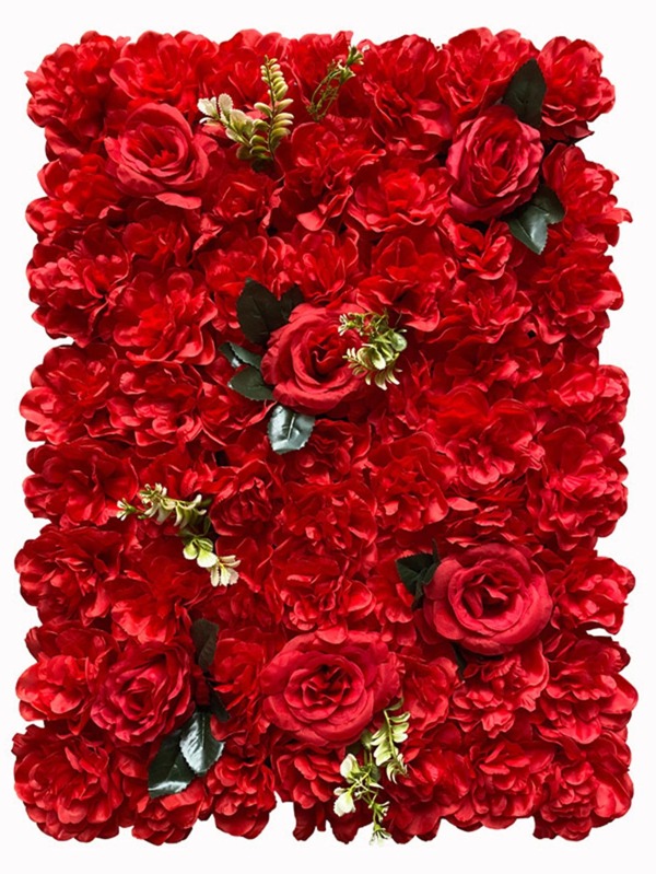 1pc Artificial Flower Wall Backdrop, Modern Nonwoven Fabric Simulation