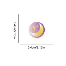 100pcs Cartoon Stickers Gradient Purple Planet Waterproof DIY Creative Stickers For Laptop - Multicolor - View 2