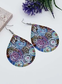 Đôi Bông Tai Giọt Nước Rỗng Bohemian Dành Cho Nữ Cho Kỳ Nghỉ - Nhiều màu - Xem 1