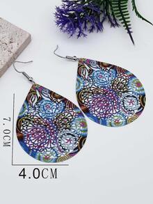 Đôi Bông Tai Giọt Nước Rỗng Bohemian Dành Cho Nữ Cho Kỳ Nghỉ - Nhiều màu - Xem 3