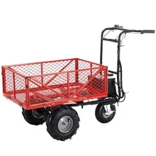 RedRock Wheelbarrow Utility Cart Electric Powered CartMaterial Hauler - Red - View 1