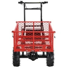 RedRock Wheelbarrow Utility Cart Electric Powered CartMaterial Hauler - Red - View 7