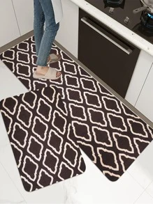 1 pieza Alfombra para cocina estampado geométrico - Multicolor - Ver 4