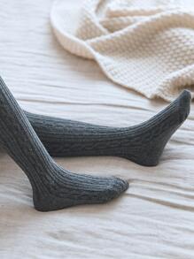 1雙女孩幾何細節褲襪適用於日常生活