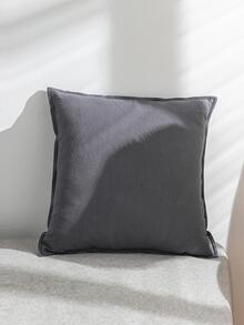 1入灰色沙發裝飾靠墊套 - 灰色 - 查看 2
