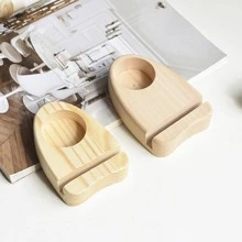 1入組木頭燭臺 - 黃色 - 查看 4