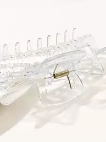 Transparent Hair Claw Casual Claw Clips Hair Clips Hair Jaw Clip Hair Clamps Hair Clutch Hair Catcher Clip Fall Winter Hair Accessories For Women For Vacation Outfits Woman - Clear - View 4