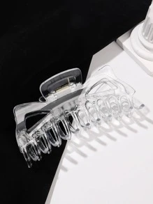 Transparent Hair Claw Casual Claw Clips Hair Clips Hair Jaw Clip Hair Clamps Hair Clutch Hair Catcher Clip Fall Winter Hair Accessories For Women For Vacation Outfits Woman - Clear - View 1
