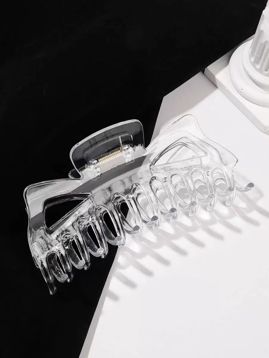 Transparent Hair Claw Casual Claw Clips Hair Clips Hair Jaw Clip Hair Clamps Hair Clutch Hair Catcher Clip Fall Winter Hair Accessories For Women For Vacation Outfits Woman - Clear - View 1