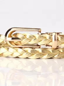 金屬扣皮帶 - 金色 - 查看 3