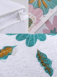 1pc Floral Pattern Quilt Storage Bag - White - View 7