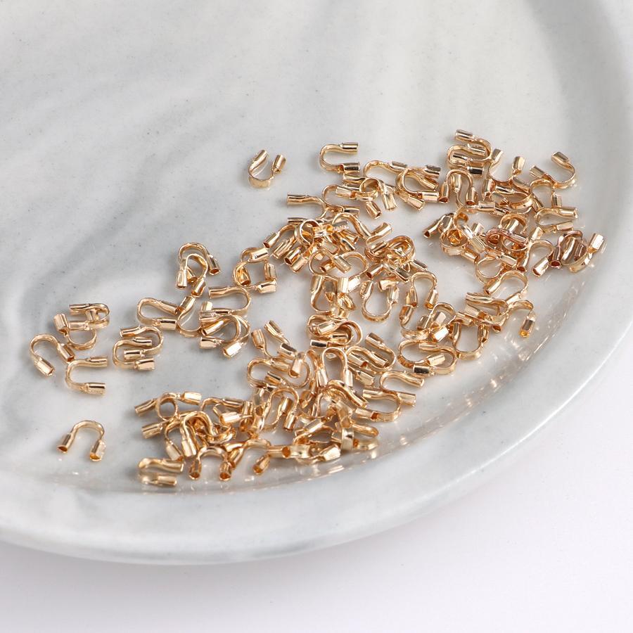 100入組/套時尚U型DIY首飾配件適合女士DIY首飾製作 - 金色 - 查看 1
